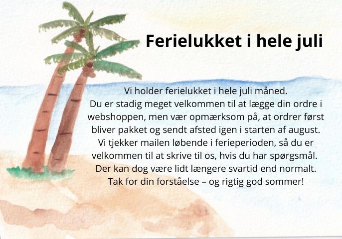Sommerferie lukket i juli